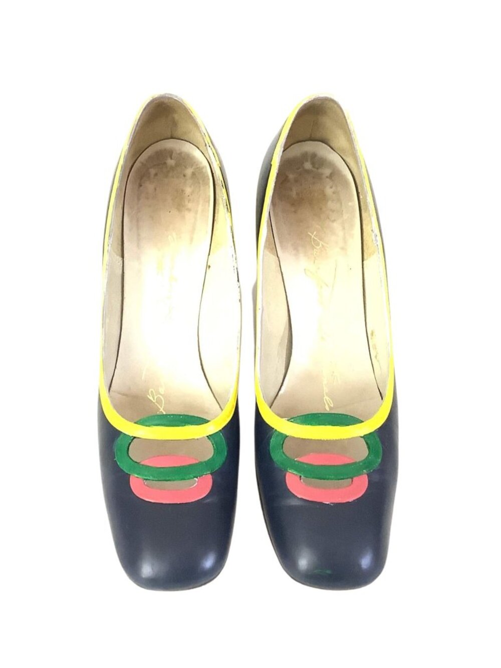 Barefoot Originals Costume Heels Multicolored Upcycled 1960s